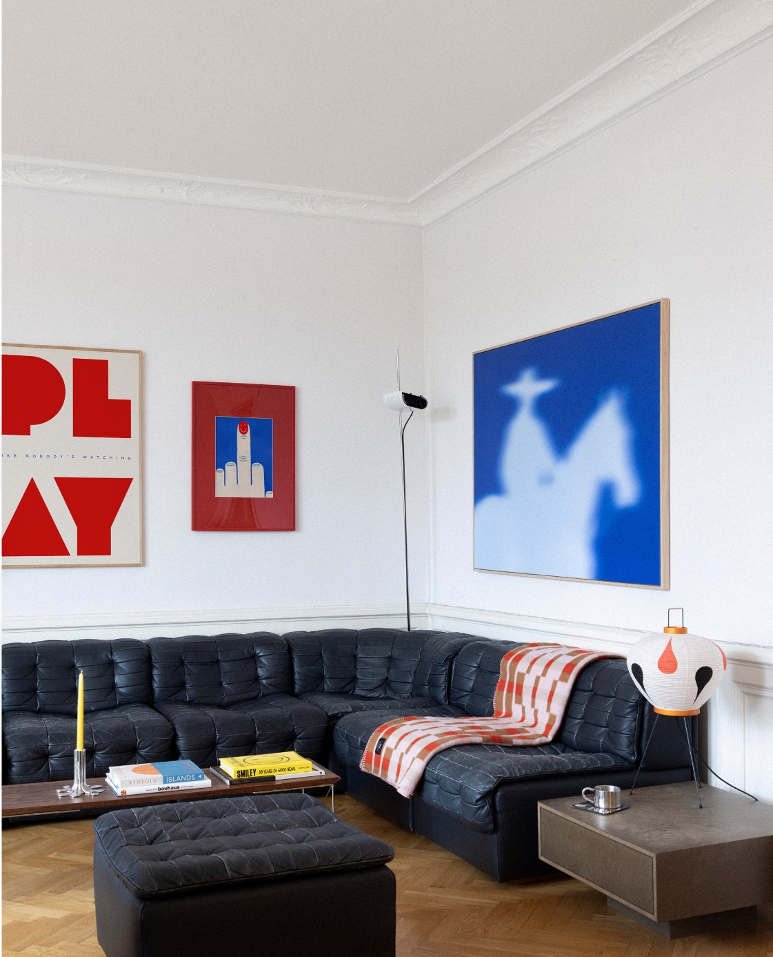 A quiet living room with a single chair