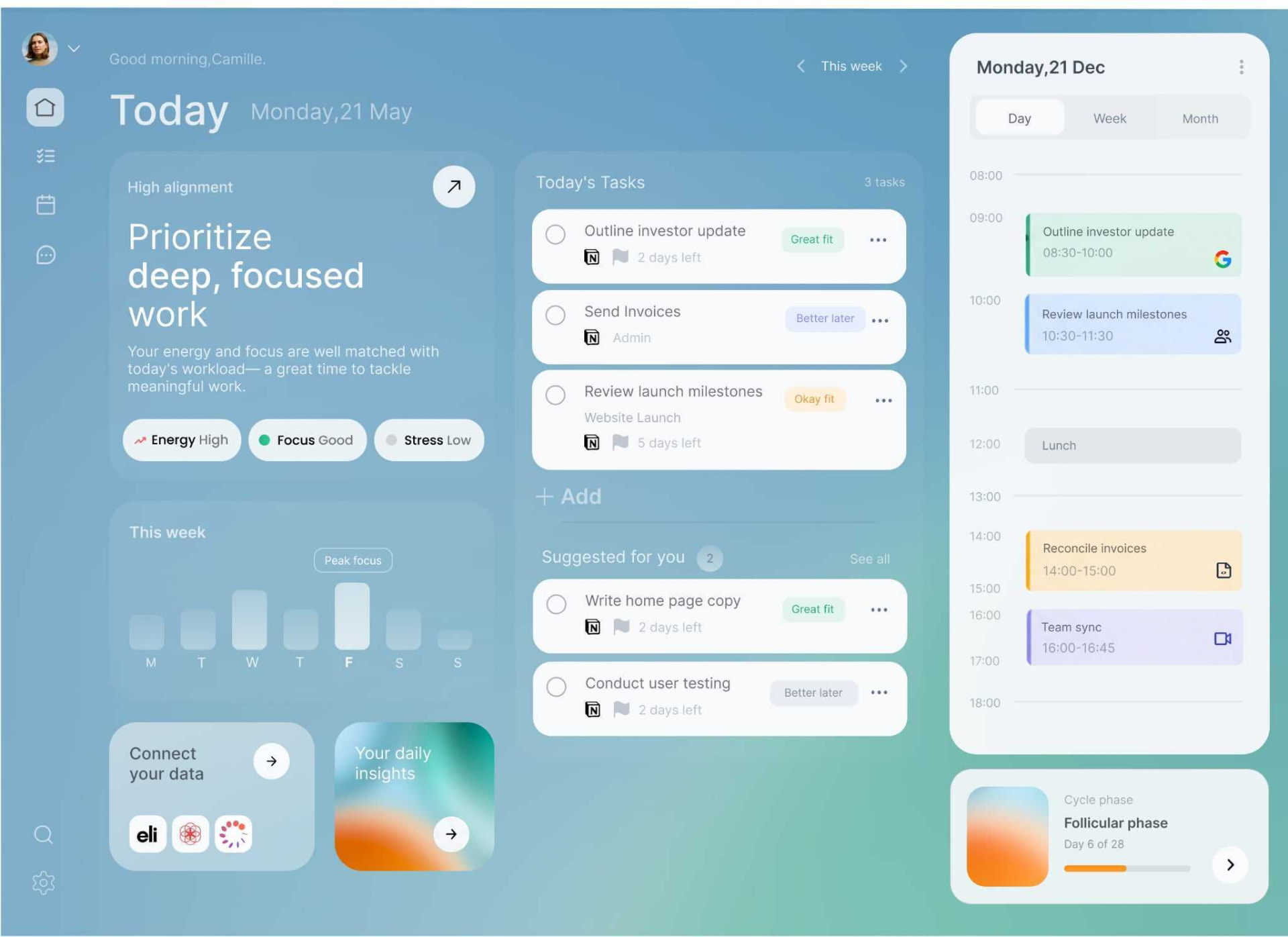 WorkCycle interface